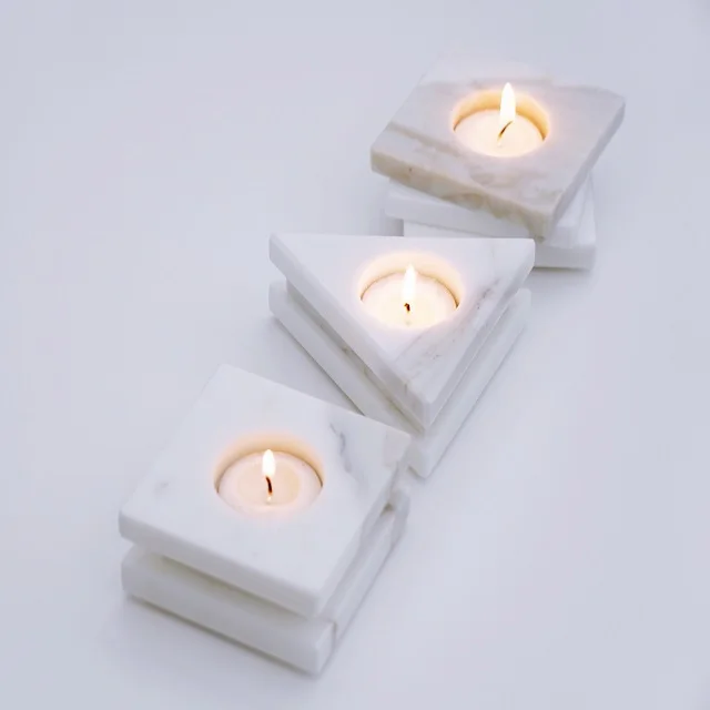 Standard Marble Decorative Home Decor Candle Holder with best price