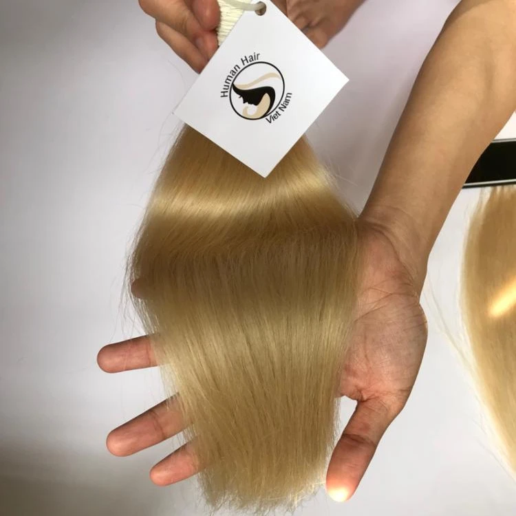 613 Hair Bundles Blonde Human Hair Vietnamese Factory Wholesale Virgin Russian Blonde Human Hair Extension