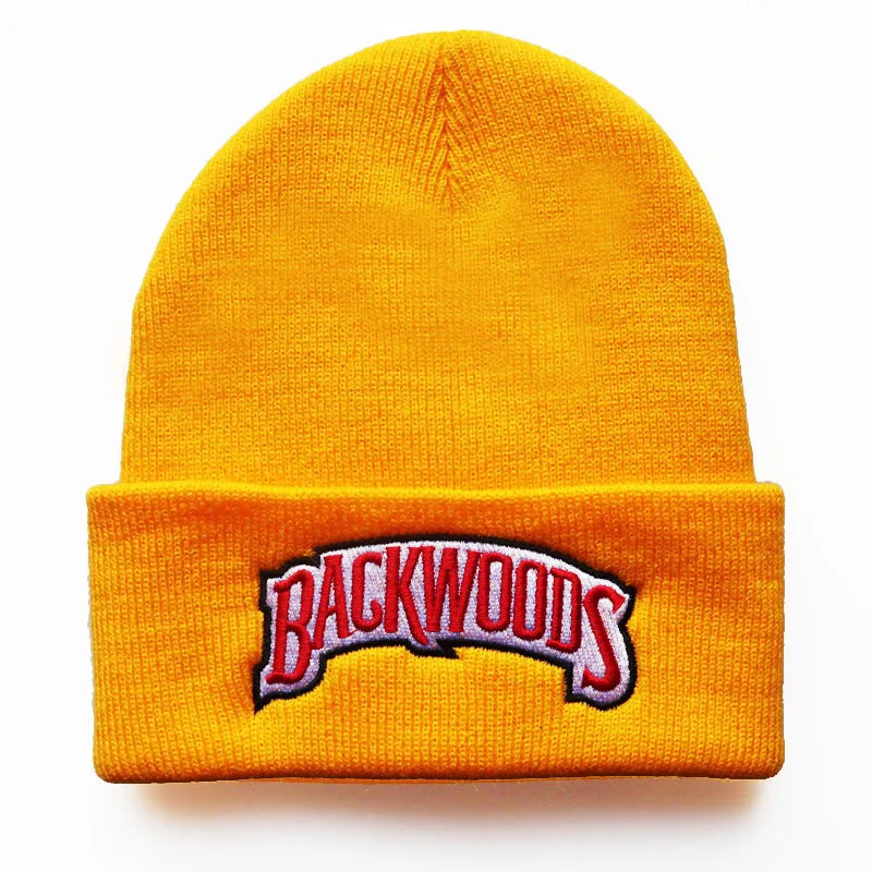 Новые хлопковые мягкие зимние шапки вязаная шапка с вышивкой BACKWOOD логотипом на
