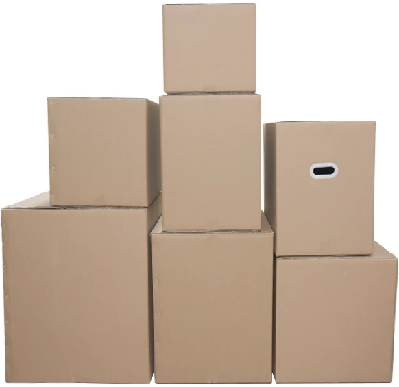 Eco Friendly Factory Direct Custom Logo Printed Corrugated Carton Packaging Brown Paper Box