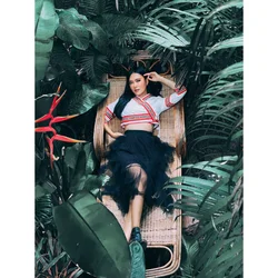 Лидер продаж тайские повседневные женские платья высококачественные изделия ручной работы от Lada Lanna коллекция 029 рубашка Lee saw