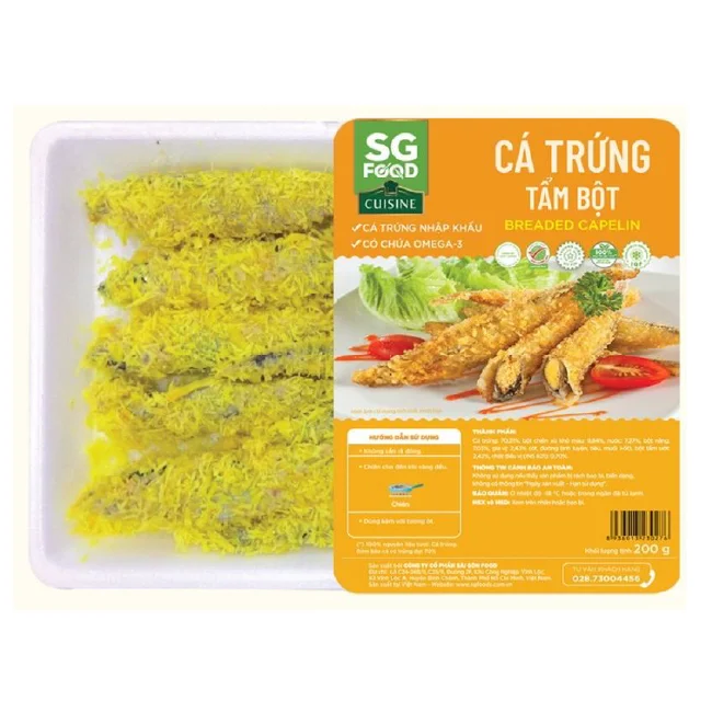 Top grade delicious half dried capelin fish rich in omega 3 nutrients from Vietnam
