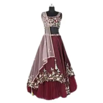 Hand Embroidery Bridal ethnic gota patti wedding Lehenga Indian Designer Wedding Chaniya Choli anarkali banarasi chikankari dres