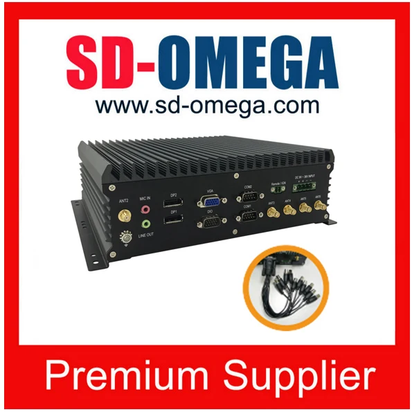 SD5000-V8 (8 видео в) Intel 6th-Gen Skylake Core Xeon/i7/i5/i3 процессор ж/4 GbE/4 ISO COM/2 DP/VGA/ мини автомобильный ПК