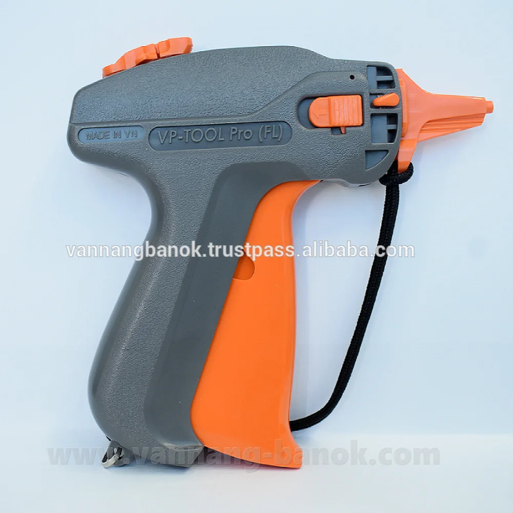 VP Tool Pro FL orange color the modern sustainable tag gun use with long and thin tag pin made in Viet Nam by high Japan quality