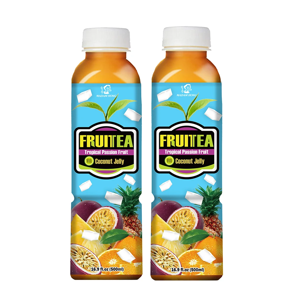 Тайвань 490 мл лимонный кокосовый желе из гуавы фруктовый чай напиток