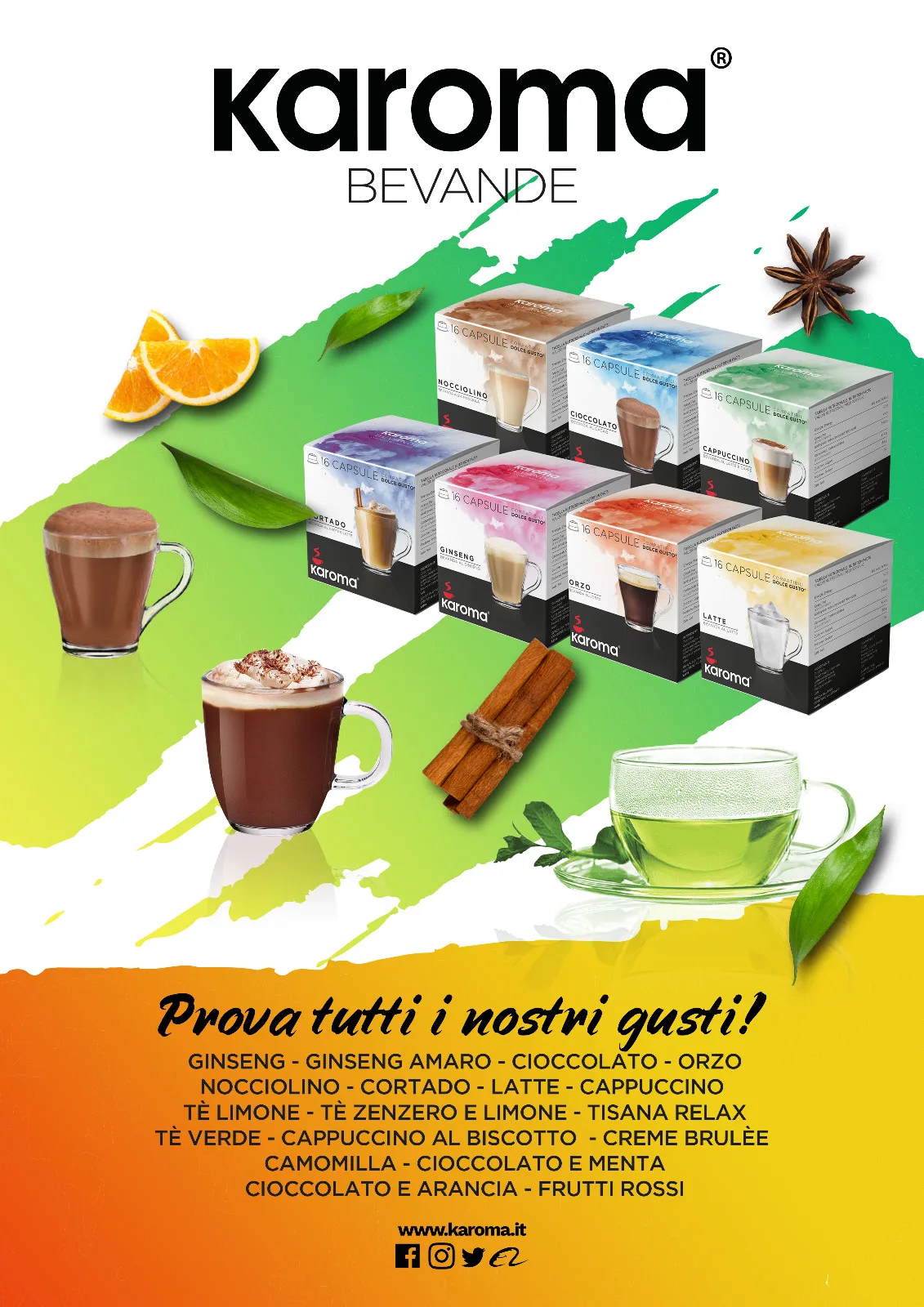 Капсулы Karoma DOLCE GUSTO капсулы шоколада и апельсина мгновенный напиток частная торговая марка