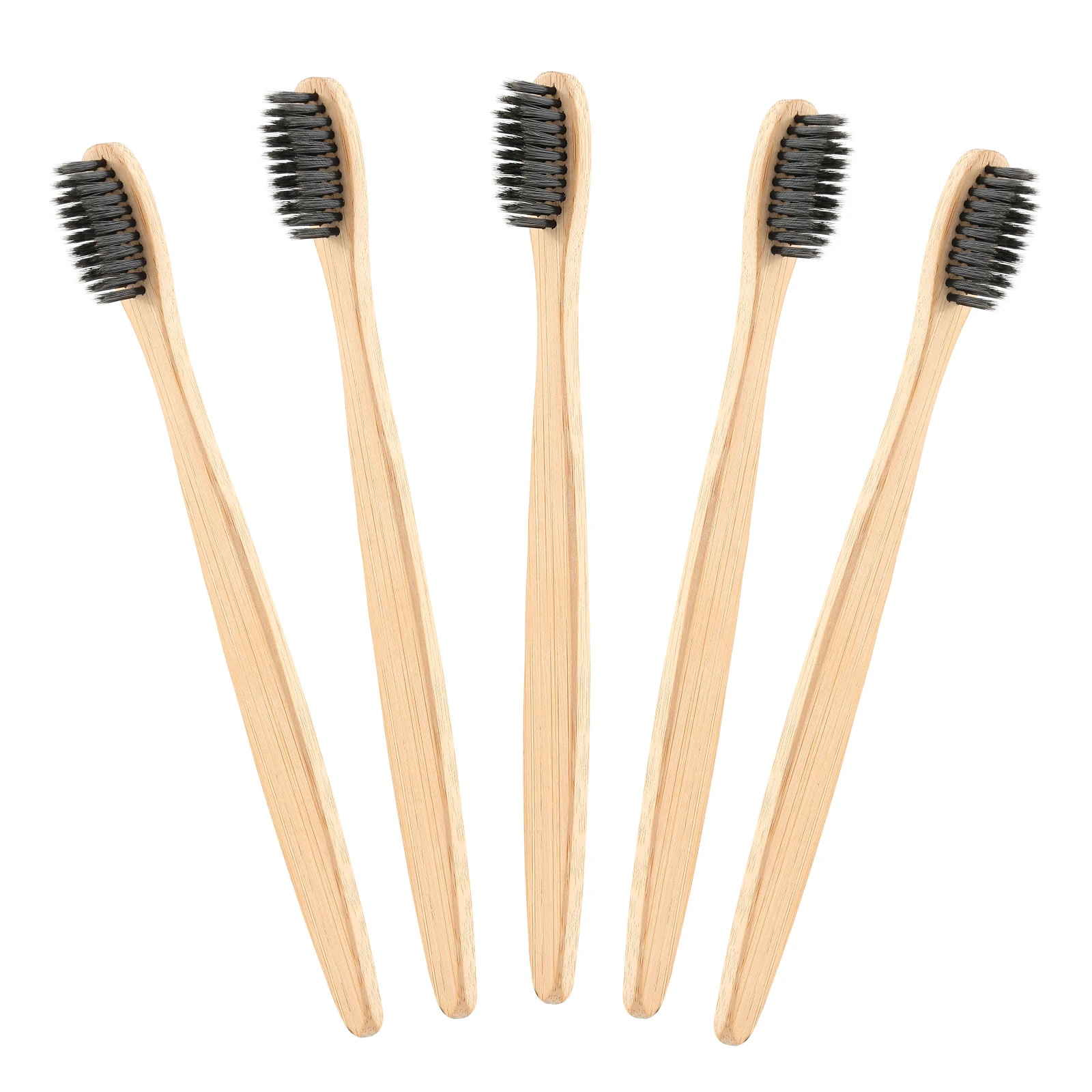 Smart Wholesale Eco Travel Case Hotel Natural Bambu Tooth Brush Set Custom Logo Organic Charcoal Bamboo Toothbrush