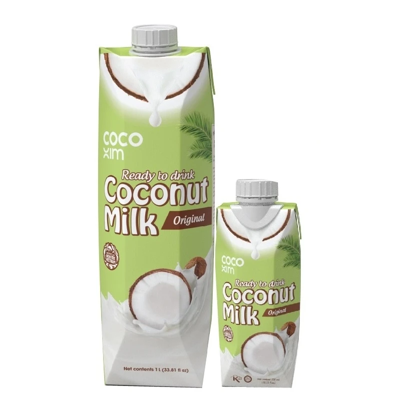 HOT SALE !! Original Coconut Milk - 1000ml & 330ml - OEM UNSWEETENED Drink Beverage 100% natural High quality healthy drink