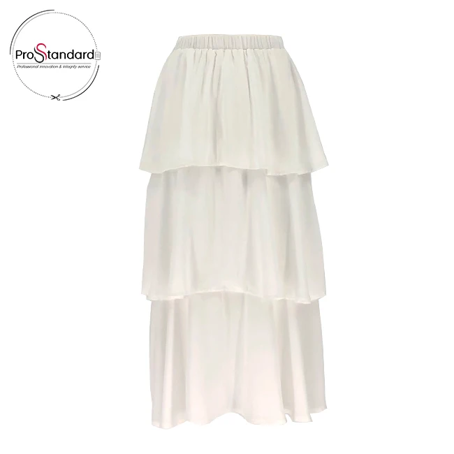 
WOMEN CHIFFON SOFT FRILL LAYERED TIERED ODM MAXI SKIRT 