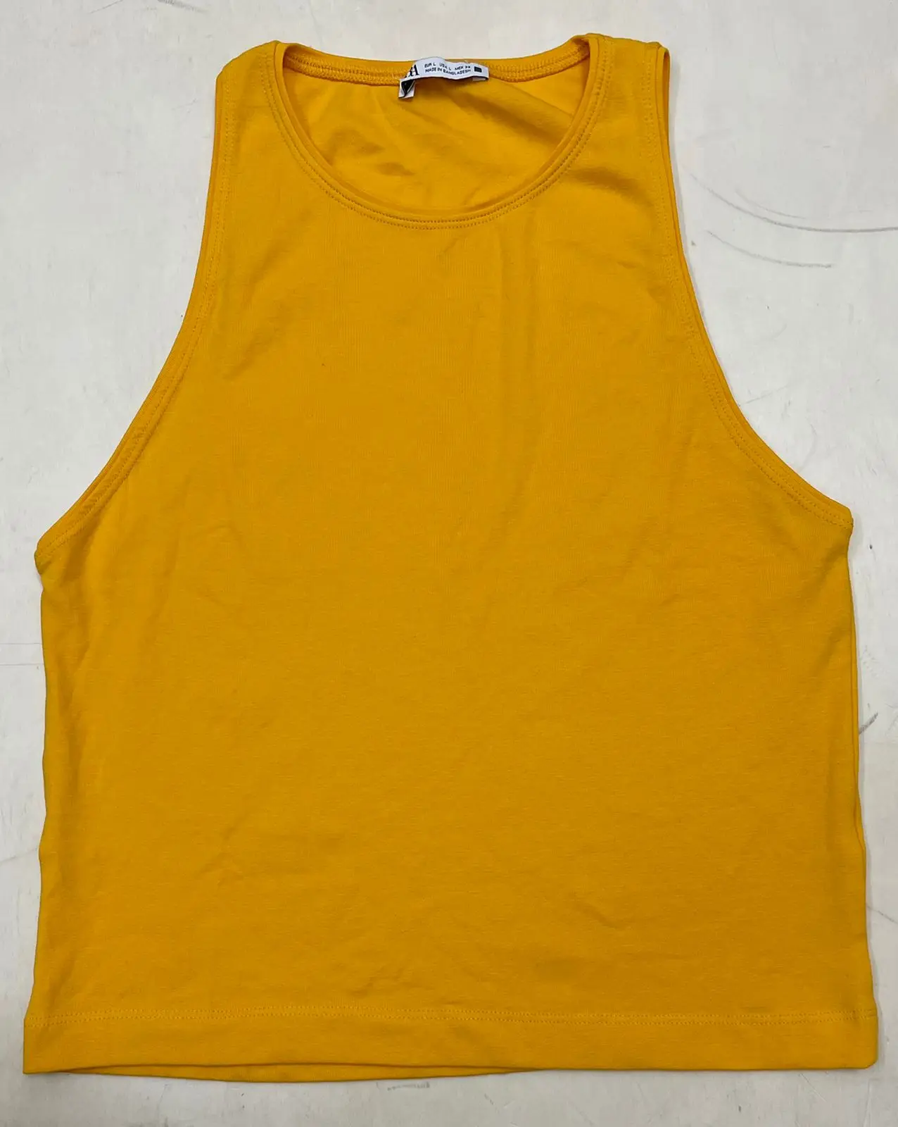 Overstock Overrun производство одежды избыточный кроп-топ женский спортивный топ для занятий йогой тренировками Женская майка сток из бангладеш