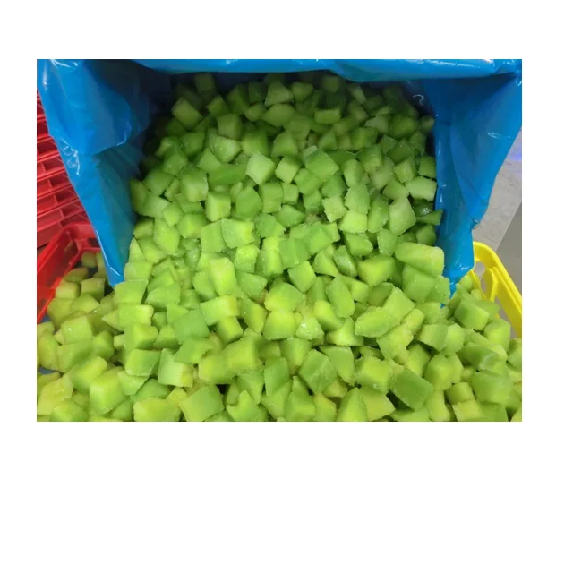 Export Quality Greenhouse Cultivation Type Natural Bulk Packaging High Brix Sweet Fresh Muskmelon IQF Melon in Multiple Cuts