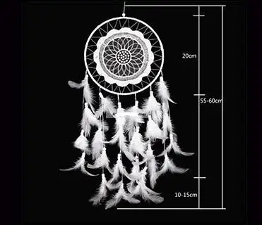 Wholesale Dream Catcher Feather Decoration-Handmade Traditional Wind Chimes Hanging Dreamcatcher