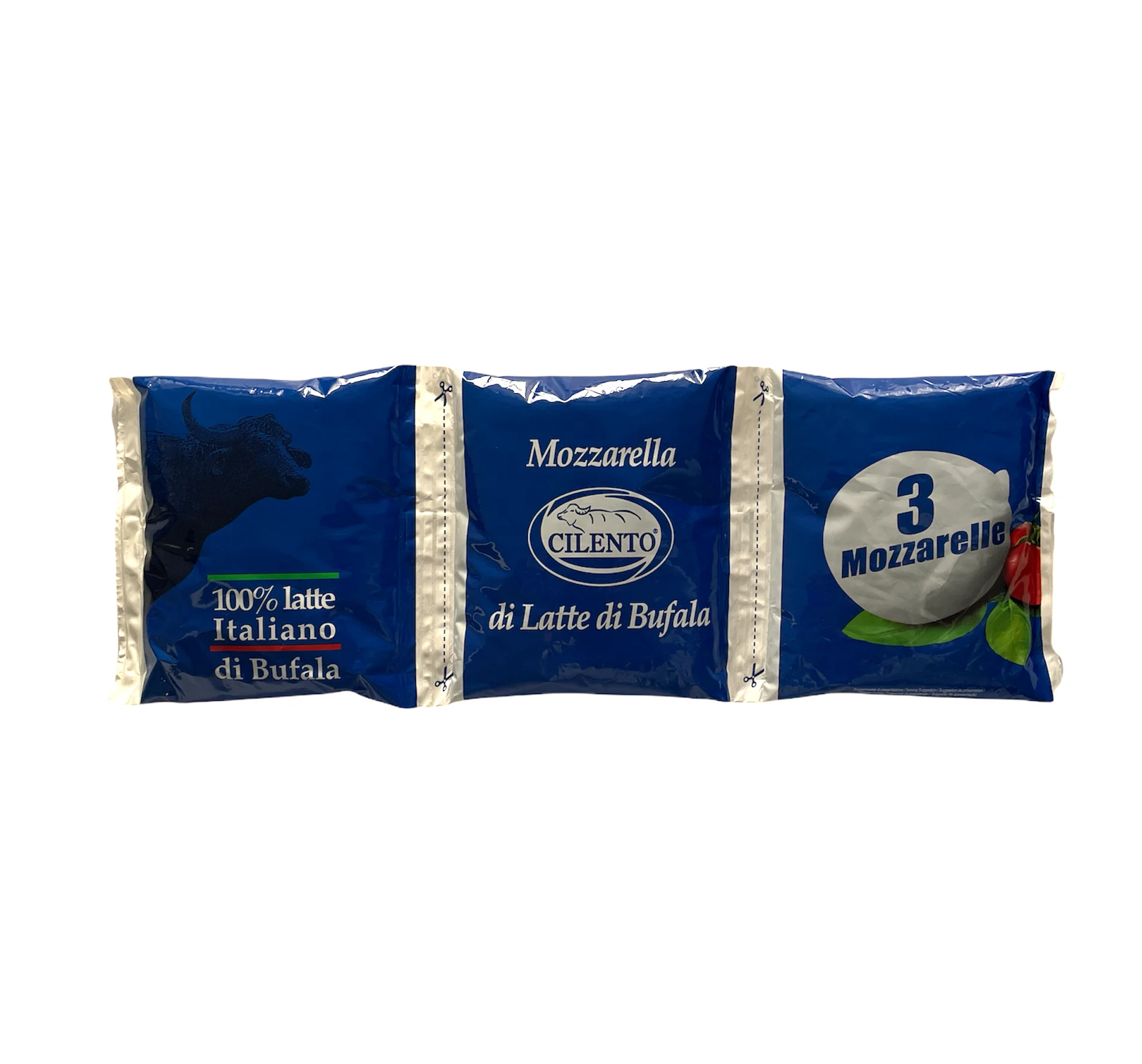 High quality Italian fresh cheese Mozzarella di Latte di Bufala Campana Multipack Ecodesign 3x100g