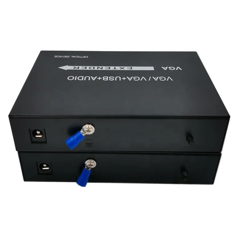 HD 20KM vga fiber optic extender media converter Optical terminal 1080P SC FC fiber to vga with USB KVM