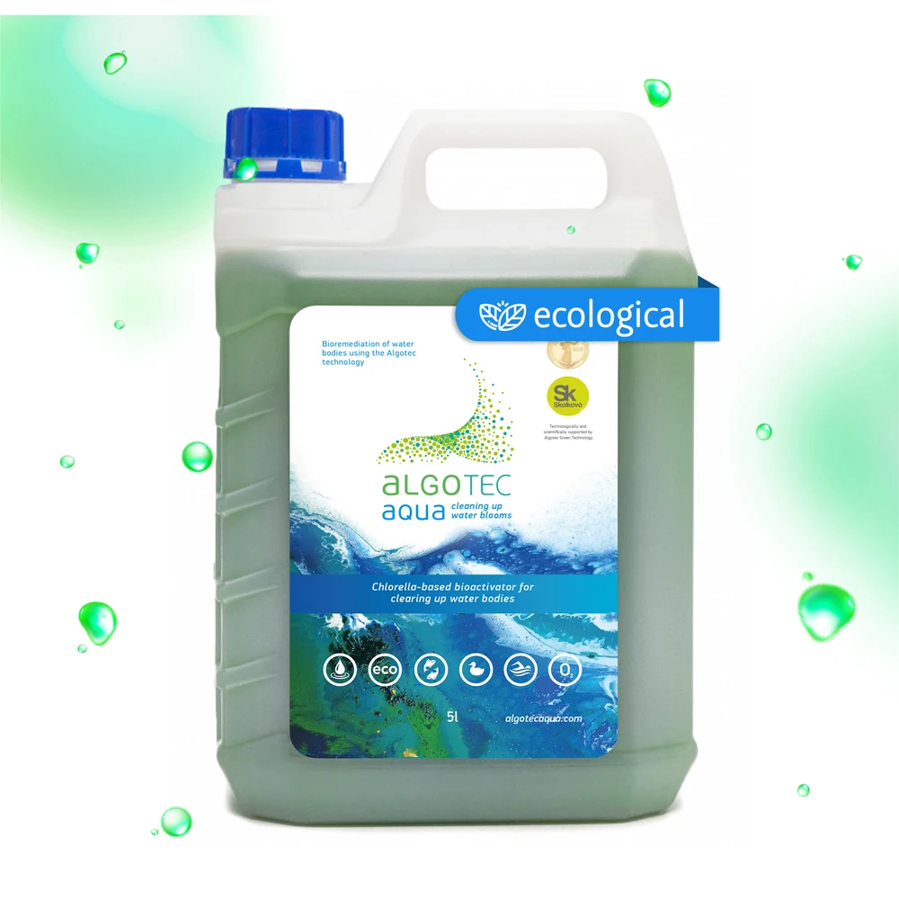 
 Оптовая продажа, натуральное удобрение для воды с живыми клетками хлореллы вульгарис, реабилитация воды, очистка и предотвращение процветания  