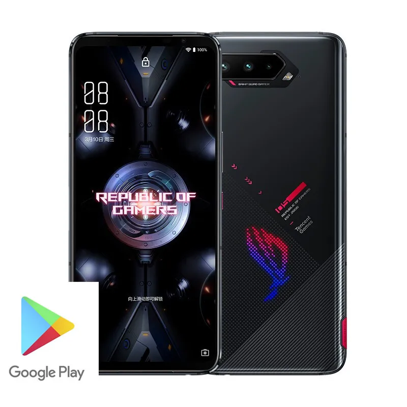 Глобальная прошивка ASUS ROG Phone 5 Snap888 8 ГБ 128 6,78 дюймов 6000 мА/ч, 65 Вт Быстрая зарядка NFC Android 11 OTA Update игровой телефон ROG5