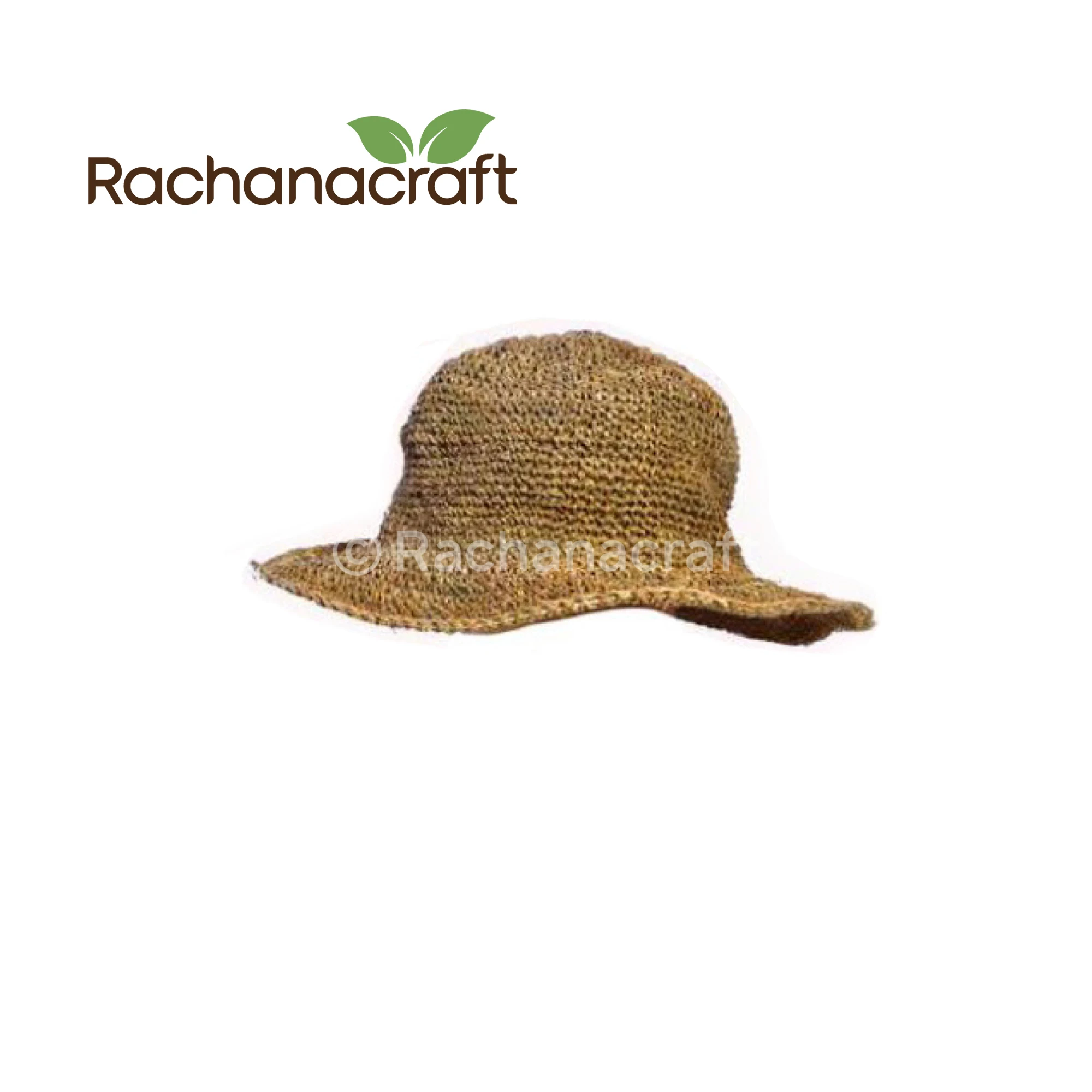 100% Hemp Hand Knitted Round Top Hat for Travel and Hike Adult Size Made in Nepal Factory Wholesale Supplies