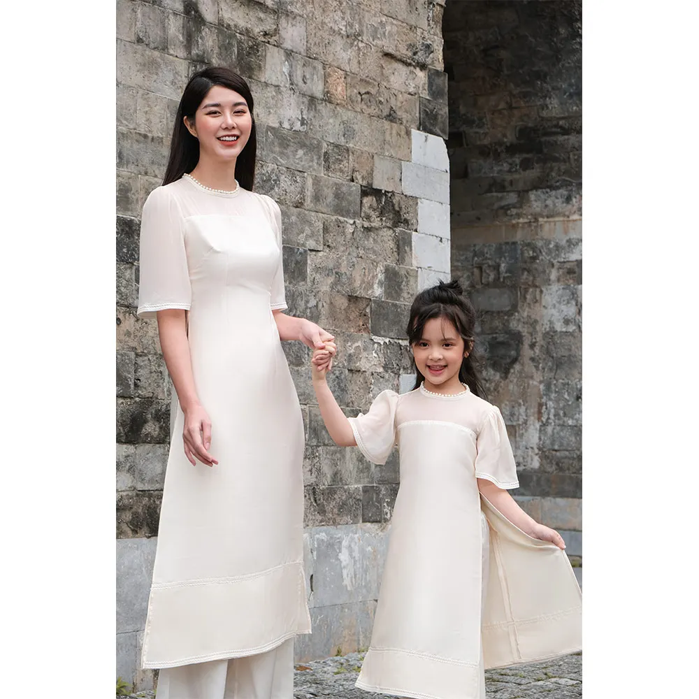 Лучшая цена, вьетнамское традиционное модное платье на день для девочек, OEM