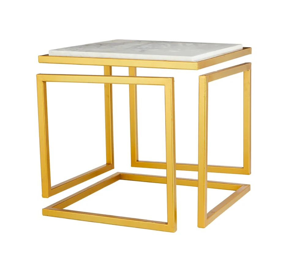 Best Quality Custom Design Rectangular Gold Table For Living Room Dining Room and Office Space Manufacturer Indian Factory
