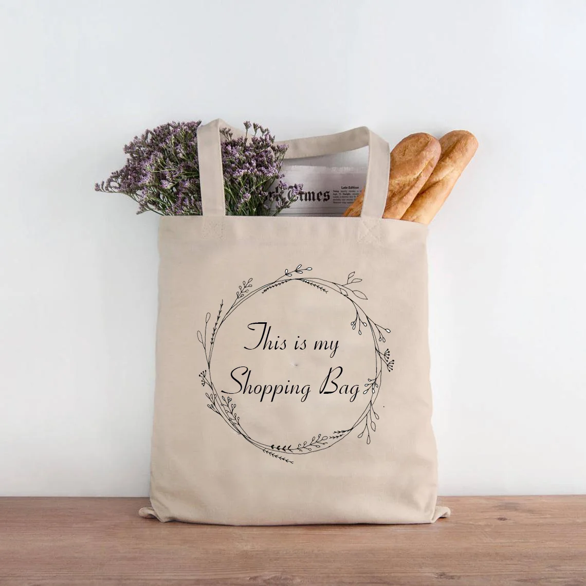 Вьетнам 100% Экологичная Сумка-тоут с принтом для супермаркета, сумка для покупок, оптовая продажа от производителя