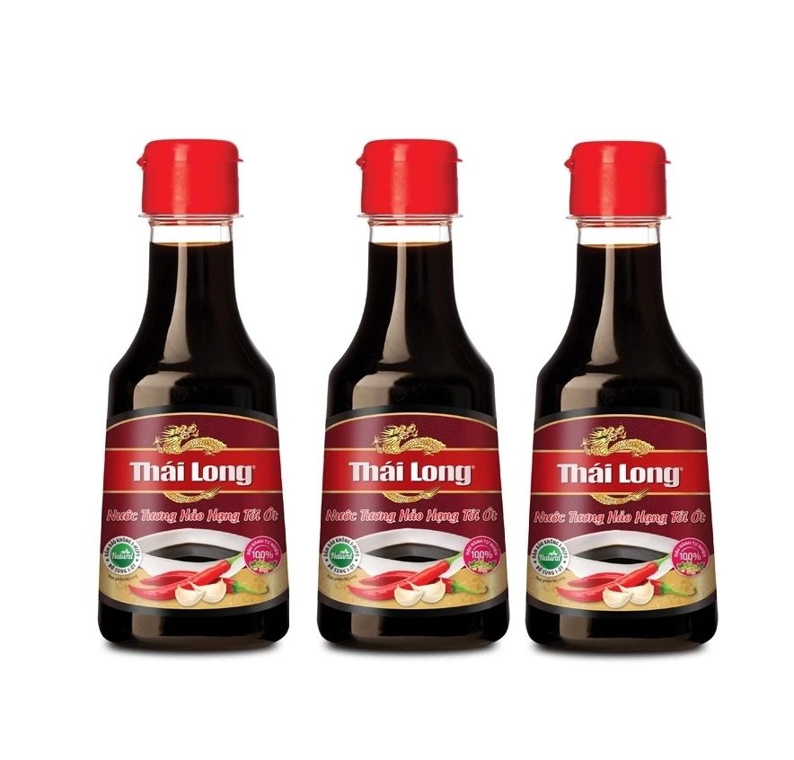 
Premium soy sauce with garlic and chili 250ml bottle made from Vietnam Manufacturer with OEM serivce 