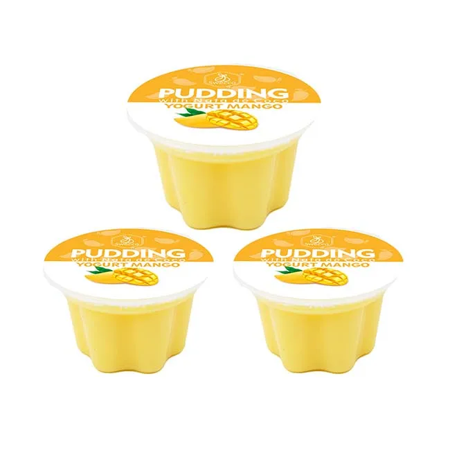 Top Pick Refreshing Smooth Milky Nata de Coco Mango Yogurt Pudding Supports Healthy Digestion Made with New Zealand Milk Powder