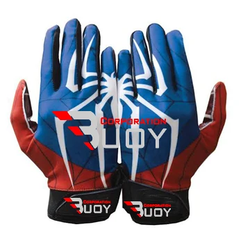 
Custom Made American Football Goalkeeper Received Gloves for Football Sports Team 