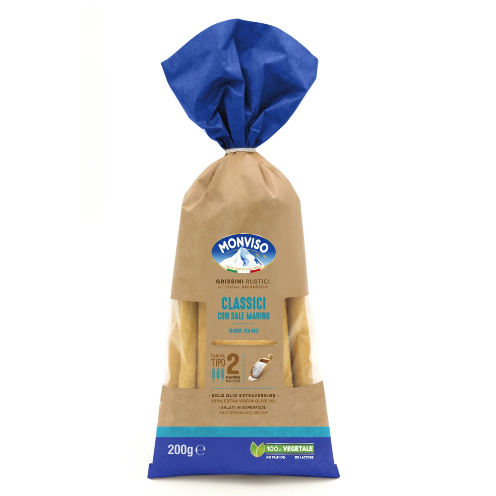 Классические макетные палочки итальянского Grissini Rustici 200 г