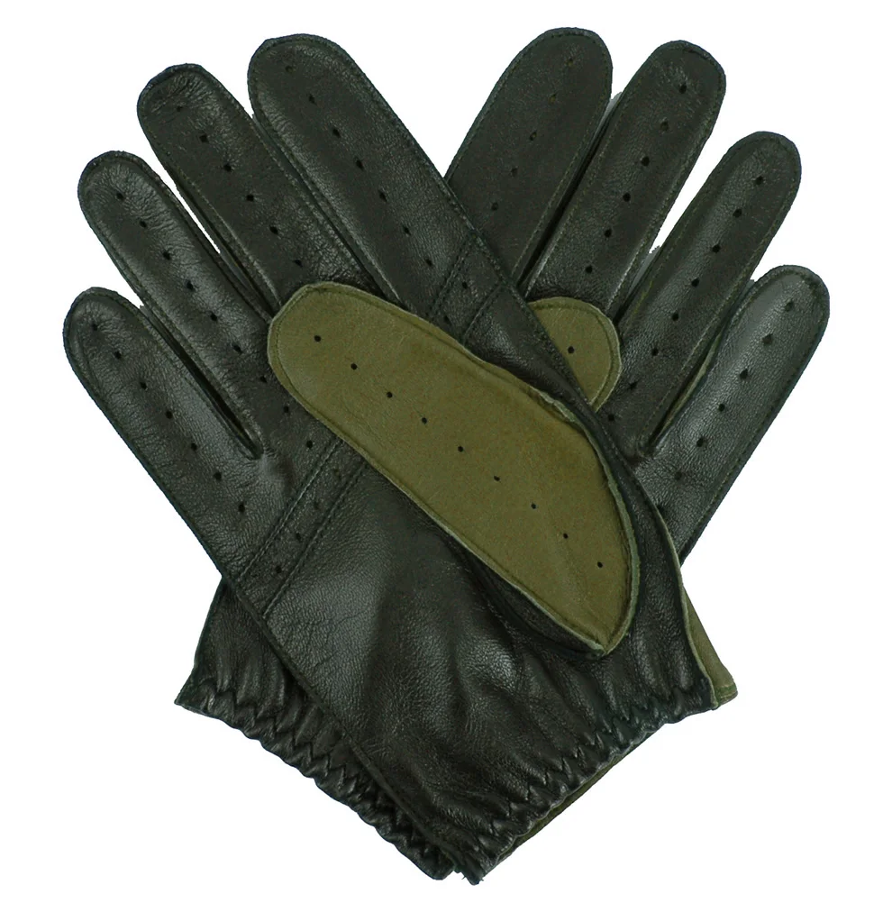 Перчатки мужские зимние из натуральной кожи теплые митенки овечьей шкуры для вождения