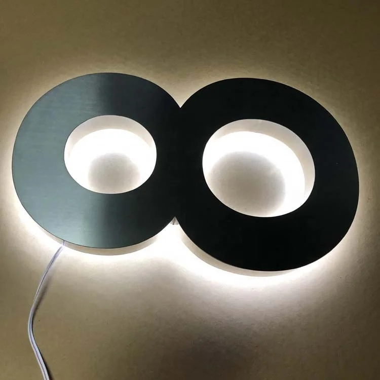 
CE RoHs certification custom led letter sign 3d led backlit house number 