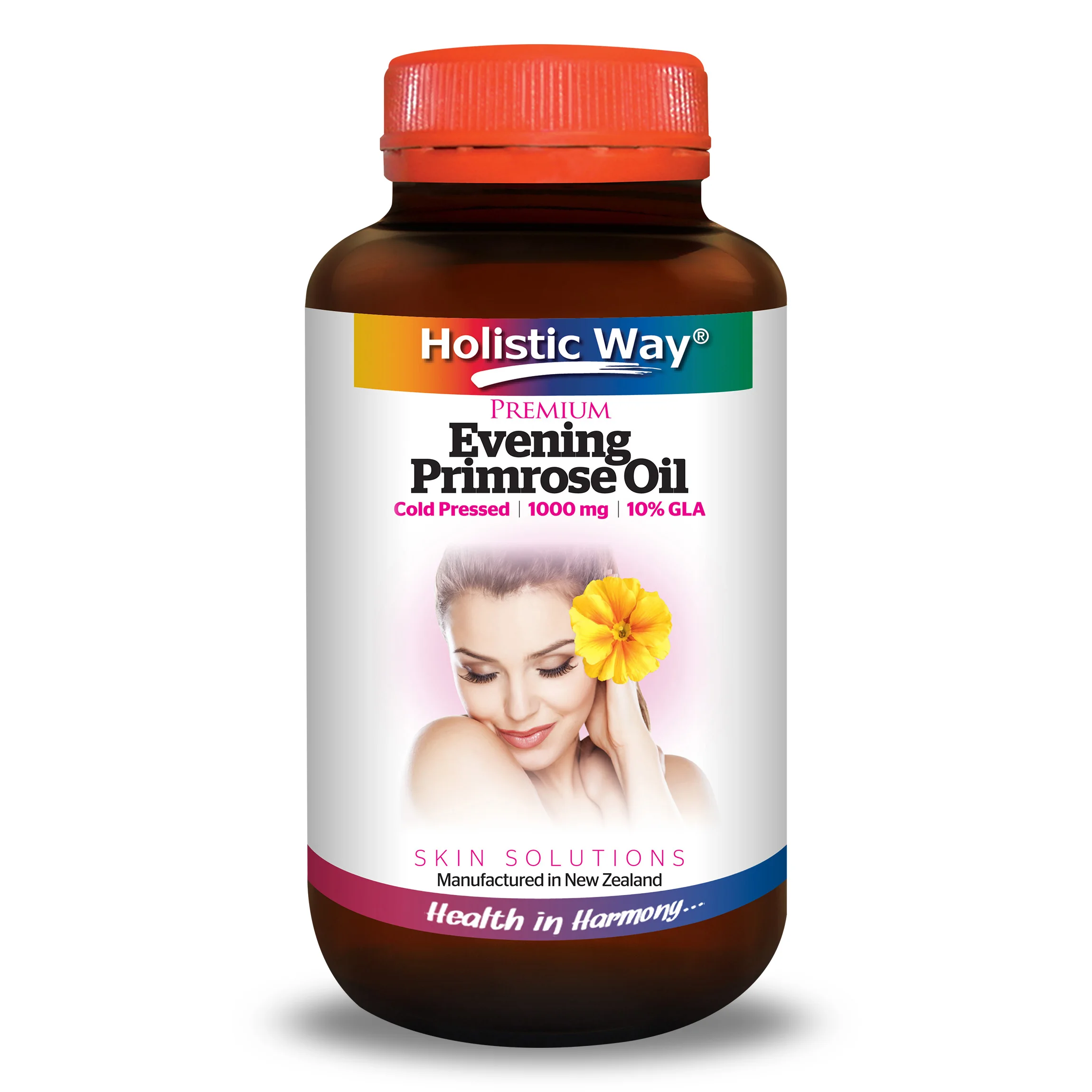 
1000mg Beauty Products Holistic Way Evening Primrose Oil 1000mg With 120 Softgels Capsule 