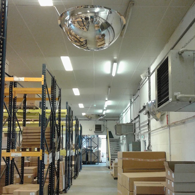 Large Dome Mirror Warehouse Safety Mirrors - Wall / Ceiling Dome Mirrors Stainless Steel