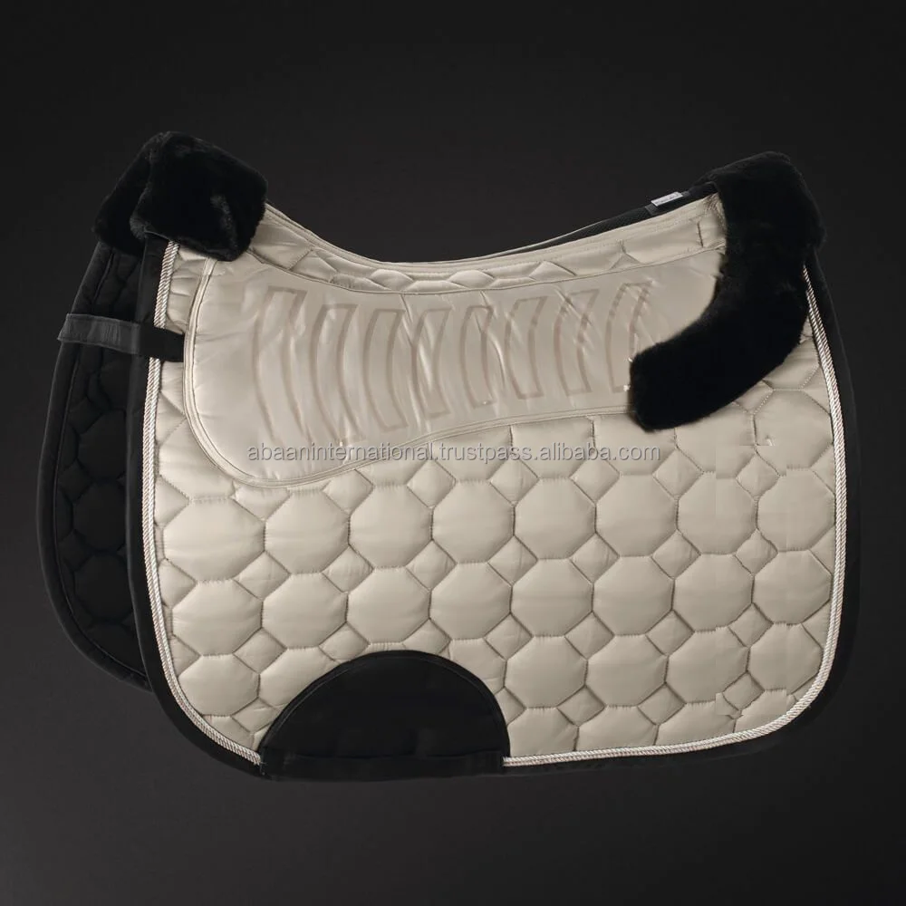 Luxury Quality Horse Equestrian Unique Design Horse Racing Saddle Pad Fur Dressage Manufacturer In India