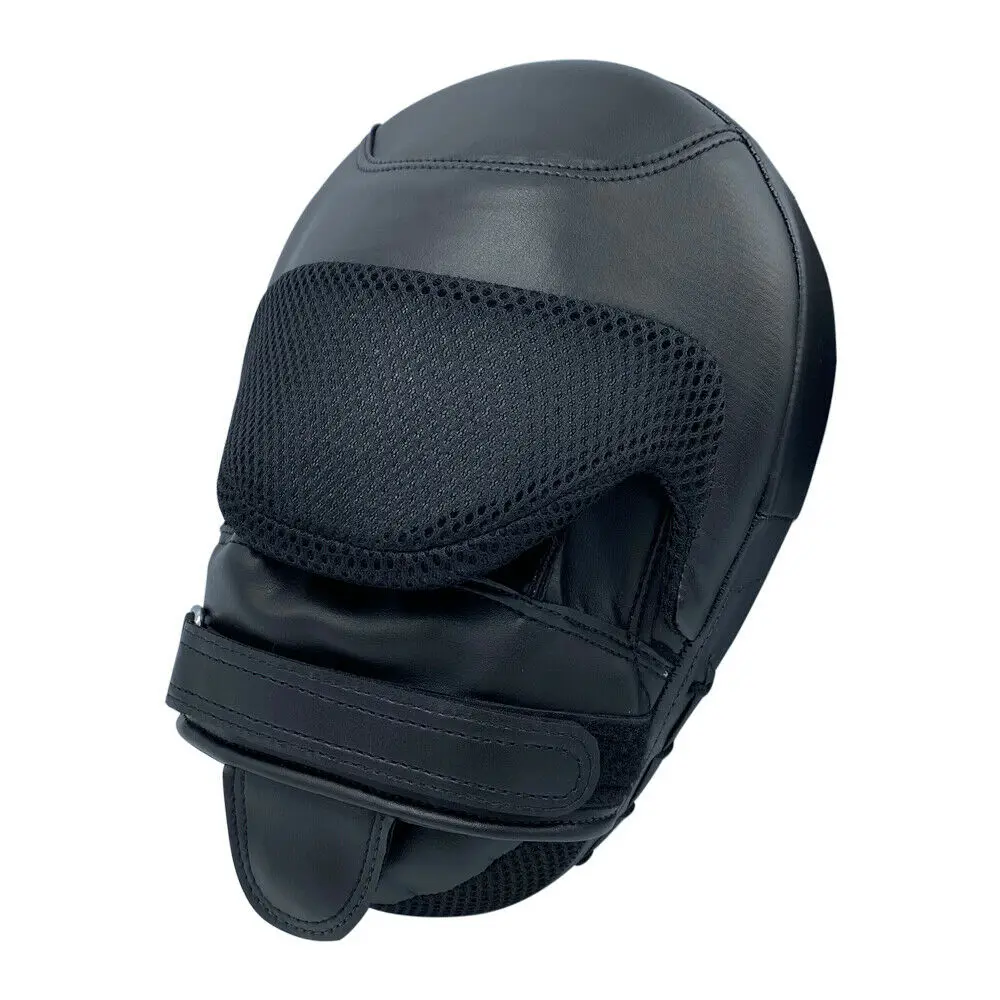 Wholesale Custom made leather durable curved kick Focus Pads Hook & Jab Mitts Punching Kick Boxing Muay Thai Martial Arts