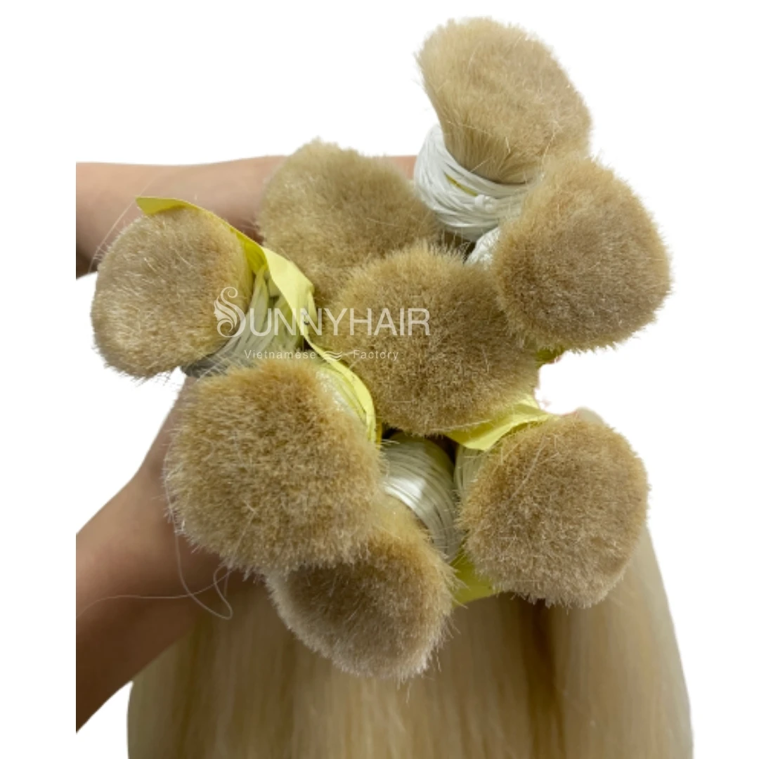 
Wholesale Price Bulk Hair Blond Colour Hair Extension Cambodian Remy Hair 100% Unprocessed Vietnam Supplier 