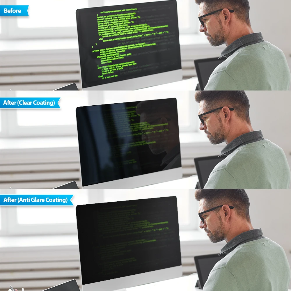 privacy protection for monitor_Privacy Screen Protection Filter Healing Shield Widescreen Monitor [Blue-Light] [Anti-Glare]
