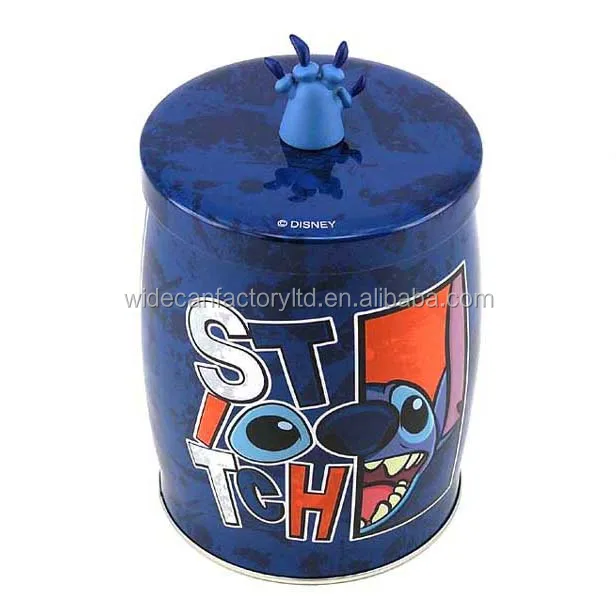 
metal tin can box food grade custom design bulge shape for toys and stationery 