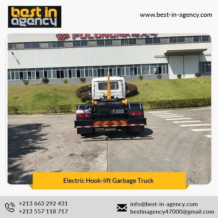 New Condition Best Quality Hotel Applicable Automatic Electric Hook-lift Garbage Truck Manufacturer