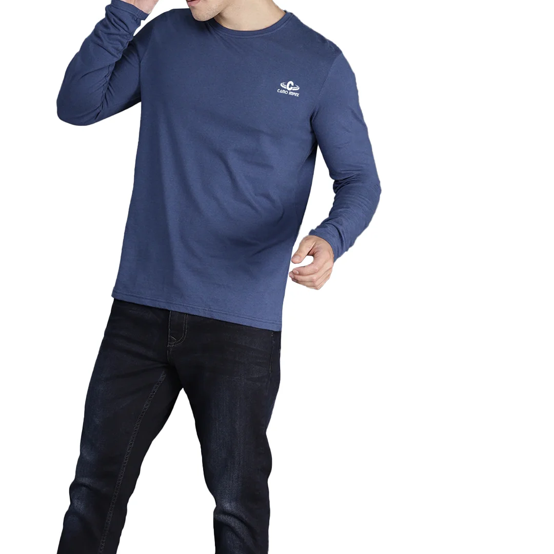 2021 Custom New Men Maroon & Navy Blue Colourblocked Round Neck T-shirt With Custom Logo Manufactured By Camo Impex