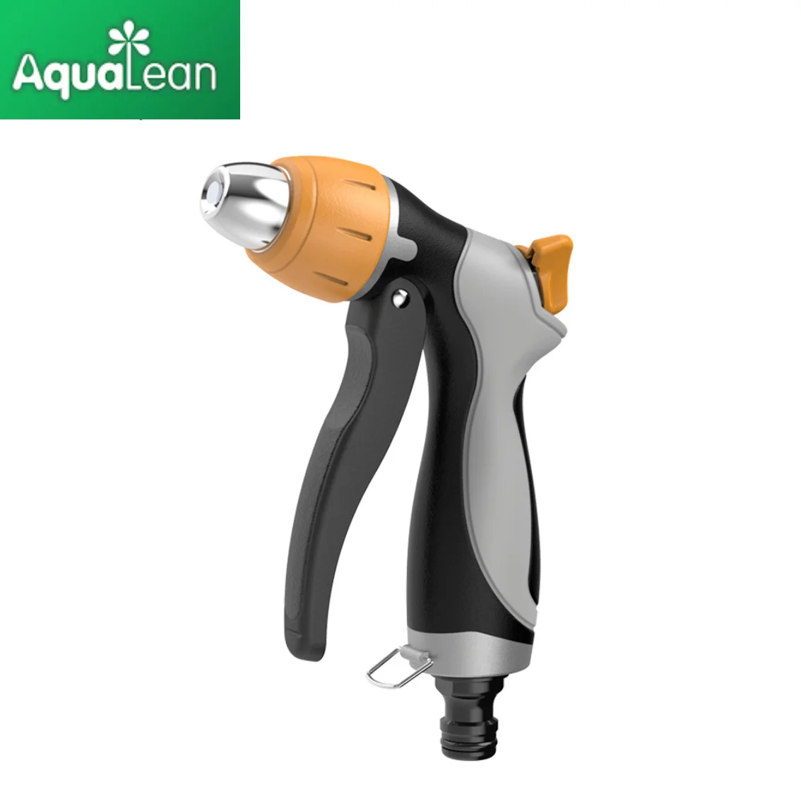 Top metal garden hand gun that controls spray mode