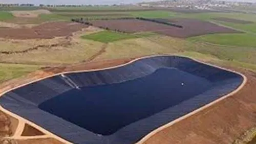 HDPE противофильтрационная облицовка водоёма