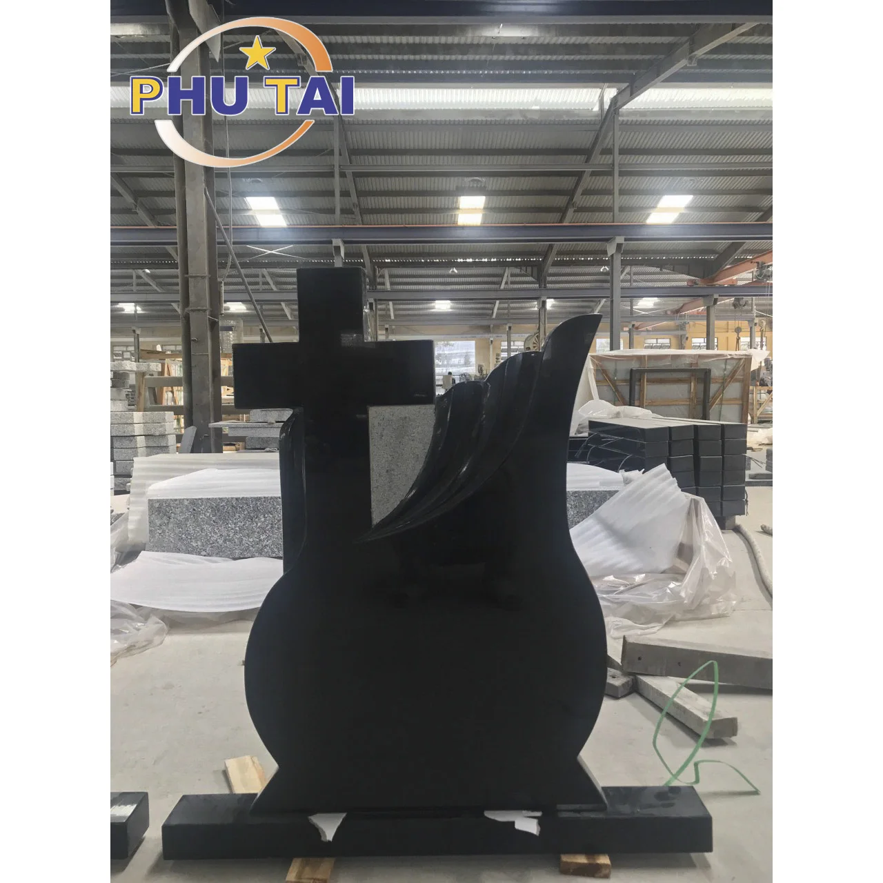 Black Granite Headstone High quality good price by Phutai