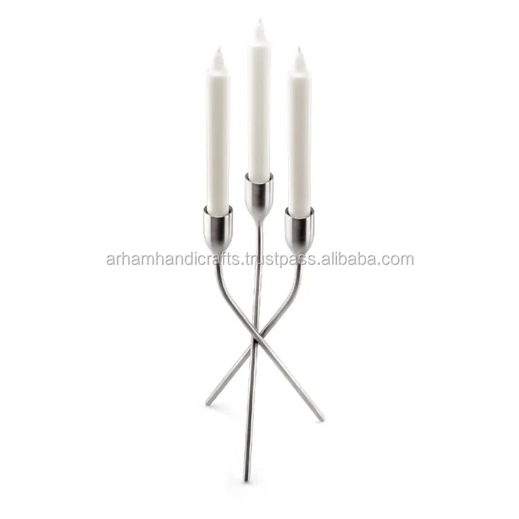 Silver Brass Copper Stainless Steel Metal Candle Holders Lanterns & Jars for Christmas Church Decorations