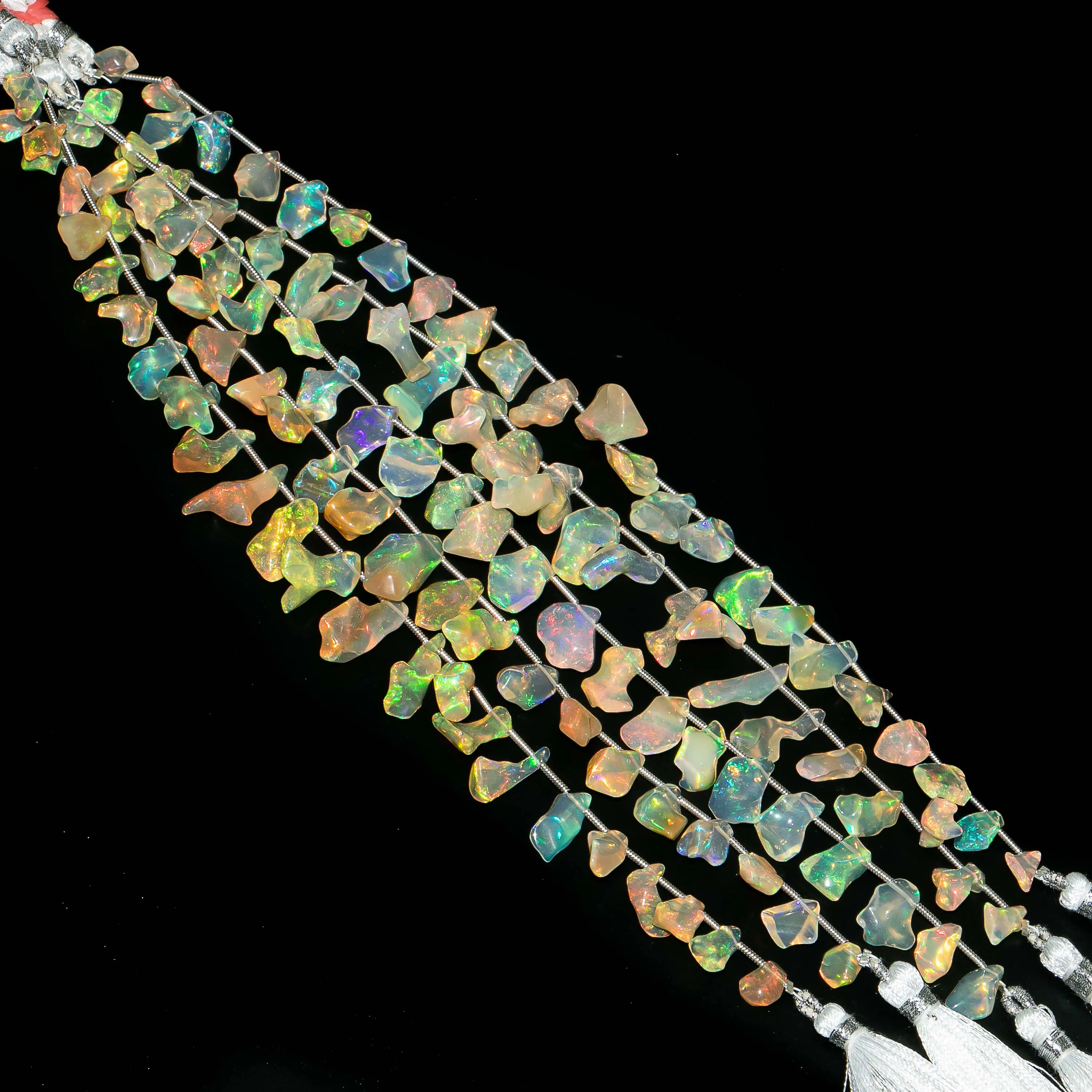 Необычные эфиопские опалы необычной формы бусины-nuggets опал неровной драгоценные бусины