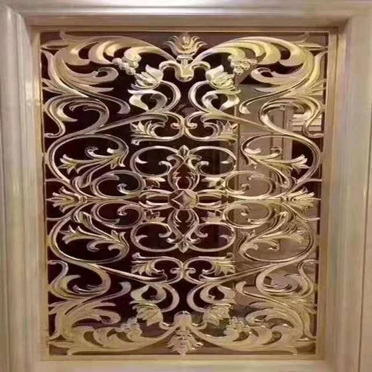 Light luxury wrought iron divider living room partition screen floor office beauty shop decoration Room Divider