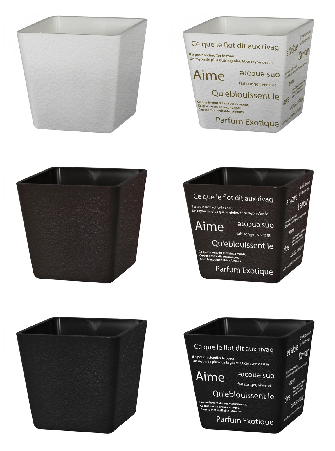 2022 New Model Flower Pots Decorative Pot Flowers Square Bowl Plastic Flower Pot For Indoor Outdoor Decoration