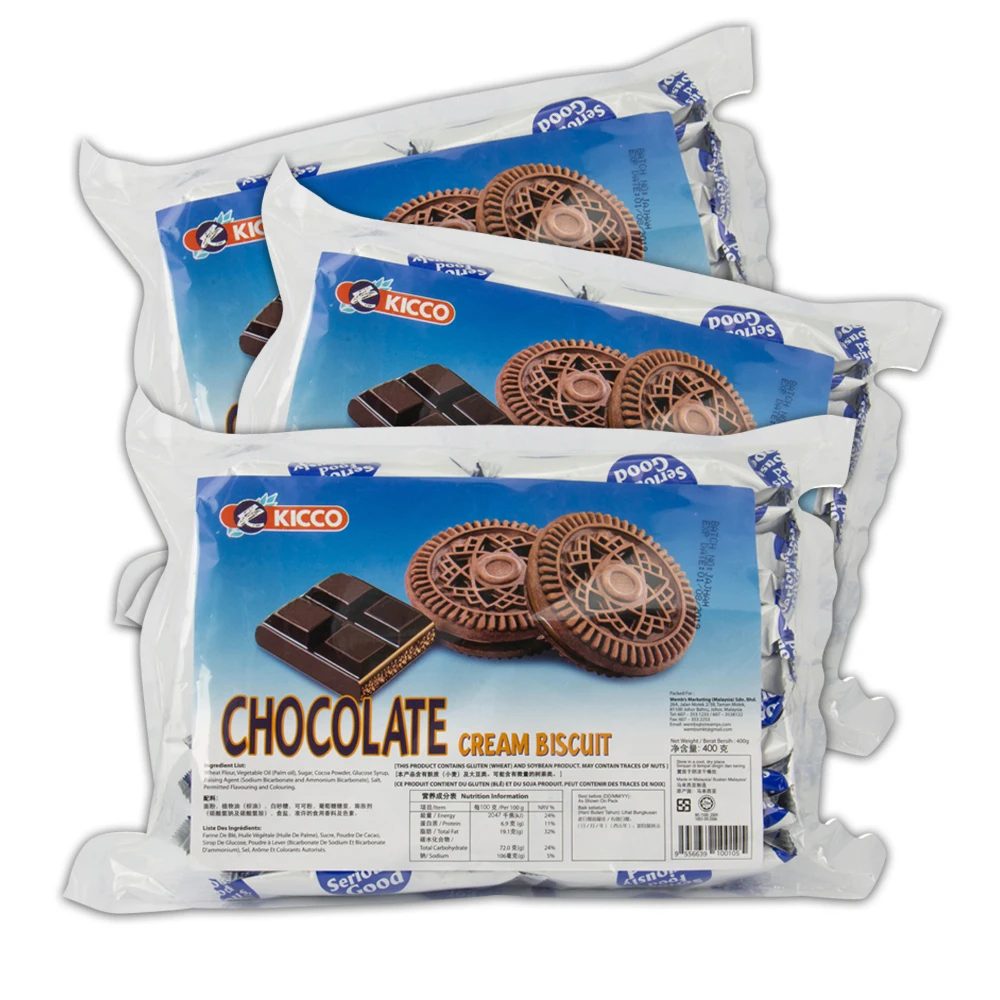 Best Snack Food for Tea Time with Different Cream Wafer Sandwich Biscuit