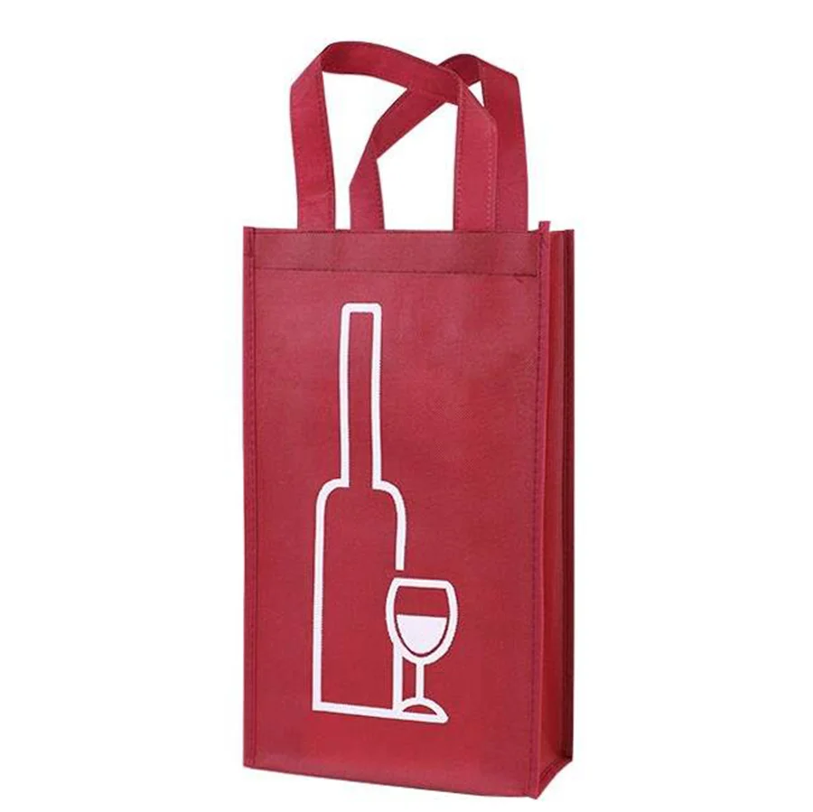 2024  Wine Bag 4 To 6 Bottles Holders High Quality Luxury Custom Logo Printed Eco Friendly Reusable Material
