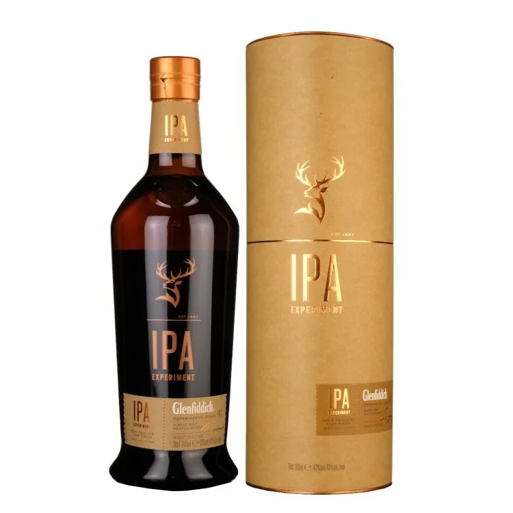 Traditional Extra Hoppy Notes Distilled Single Malt Whisky IPA Experiment 700ml Bottle of 43% Alcohol